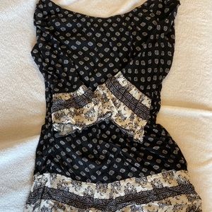 Black and white romper